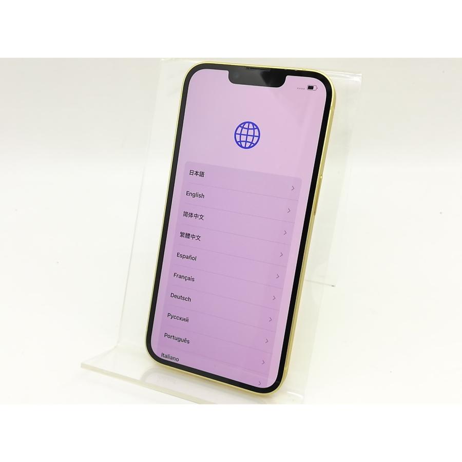 【中古】Apple docomo 【SIMフリー】 iPhone 14 128GB イエロー MR3Q3J/A【福岡筑紫】保証期間１ヶ月【ランクA】の画像