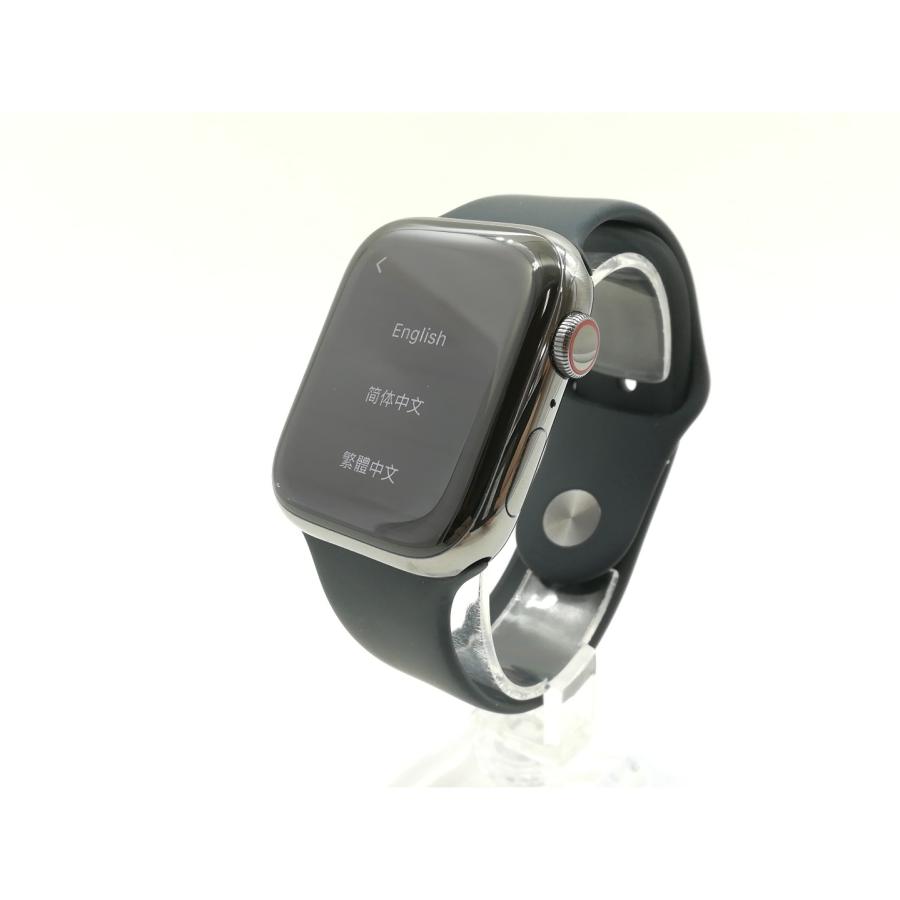 【中古】Apple Watch Series8 45mm Cellular グラファイトステンレススチールケース/ミッドナイトスポーツバンド MNKU3J/A【福岡筑紫】保証期間１ヶ月の画像