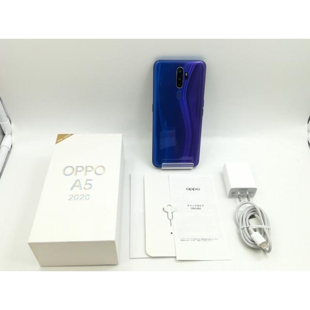 中古】Oppo 楽天モバイル 【SIMフリー】 OPPO A5 2020 ブルー 4GB 64GB