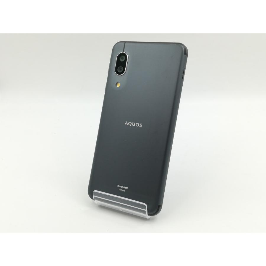 中古】SHARP au 【SIMロック解除済み】 AQUOS sense3 ブラック 4GB