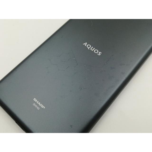 中古】SHARP au 【SIMロック解除済み】 AQUOS sense3 ブラック 4GB