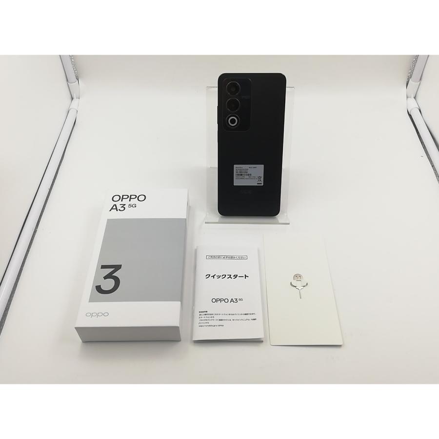 中古】Oppo ymobile 【SIMフリー】 OPPO A3 5G 4GB 128GB ブラック【EC