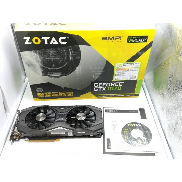 中古】ZOTAC GeForce GTX 1070 AMP Edition(ZT-P10700C-10P) GTX1070