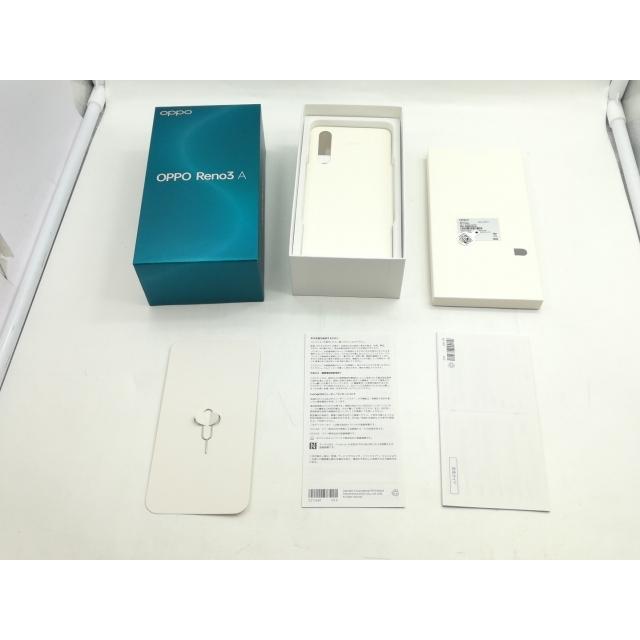 中古】Oppo 楽天モバイル 【SIMフリー】 OPPO Reno3 A ホワイト 6GB 