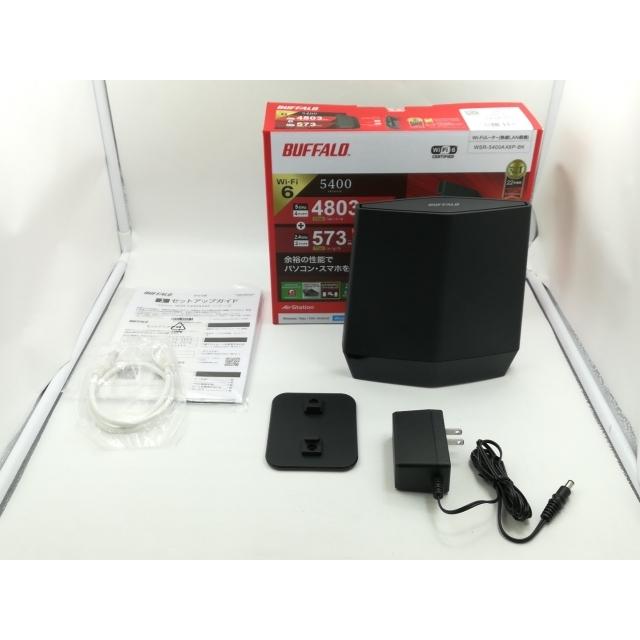 中古】BUFFALO AirStation WSR-5400AX6P-BK Wi-Fi6(11ax)対応無線LAN