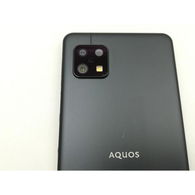 中古】SHARP au 【SIMフリー】 AQUOS sense6s ブラック 4GB 64GB SHG07