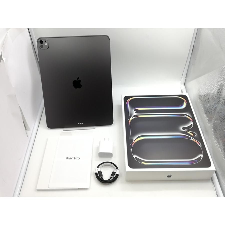 【中古】Apple 【Wi-Fi】 13インチ iPad Pro（M5/2025） 256GB スペースブラック 標準ガラス MDYJ4J/A【ECセンター】保証期間１ヶ月【ランクA】の画像