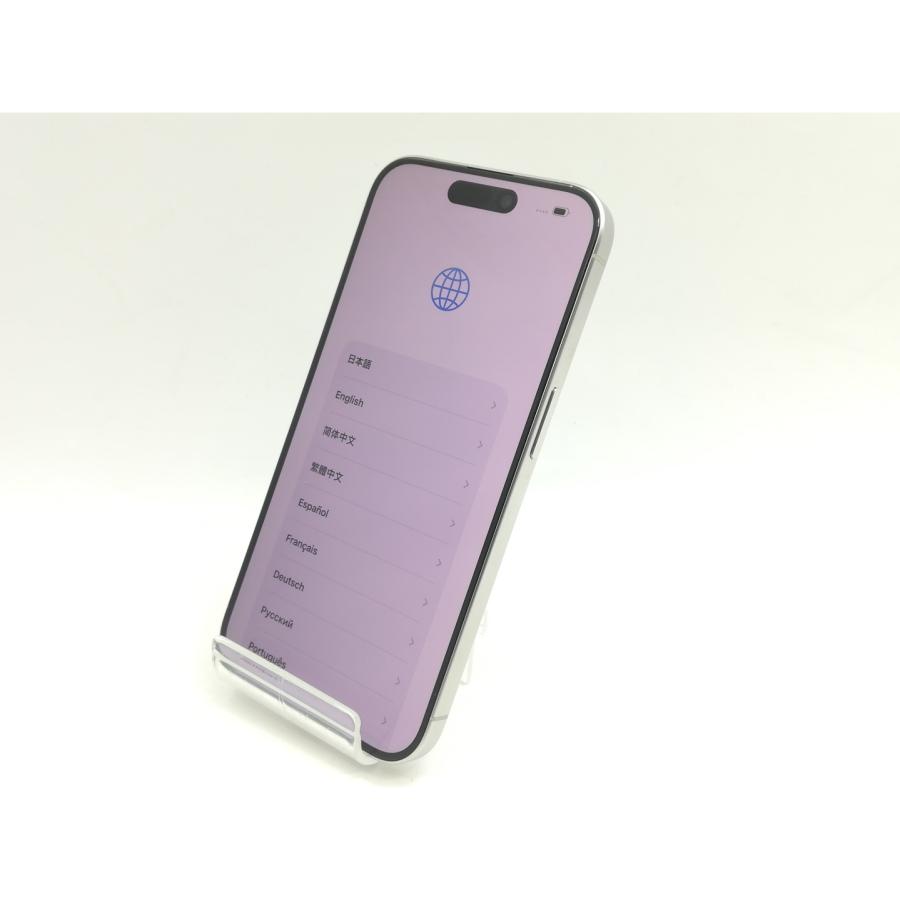 【中古】Apple SoftBank 【SIMフリー】 iPhone 15 Pro 128GB ホワイトチタニウム MTU83J/A【福岡筑紫】保証期間１ヶ月【ランクA】の画像