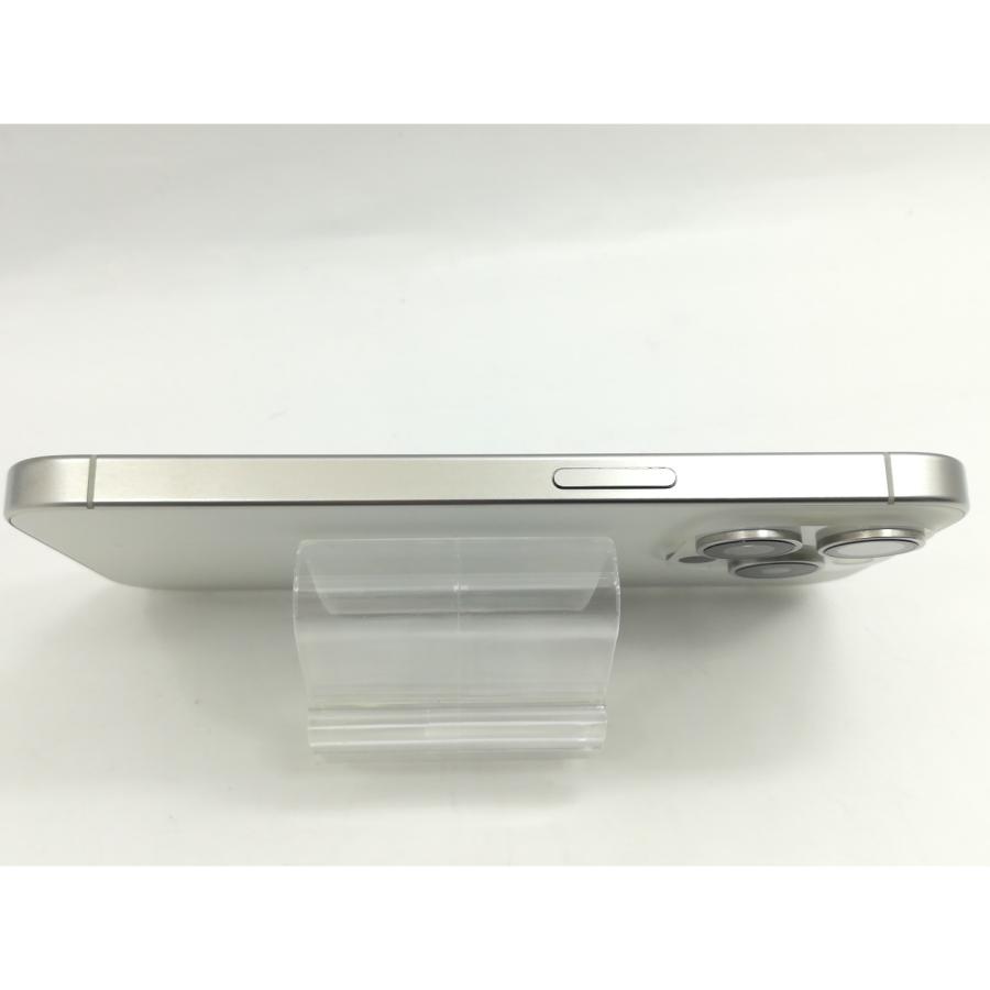 【中古】Apple SoftBank 【SIMフリー】 iPhone 15 Pro 128GB ホワイトチタニウム MTU83J/A【福岡筑紫】保証期間１ヶ月【ランクA】の画像