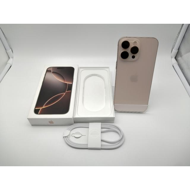 中古】Apple 国内版 【SIMフリー】 iPhone 16 Pro Max 1TB デザート