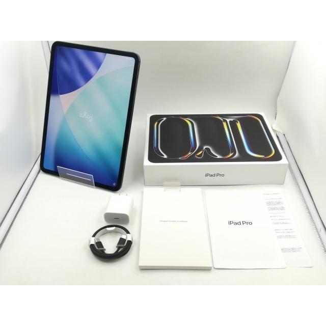 【中古】Apple 【Wi-Fi】 11インチ iPad Pro（M4/2024） 256GB スペースブラック 標準ガラス MVV83J/A【福岡筑紫】保証期間１ヶ月【ランクA】の画像
