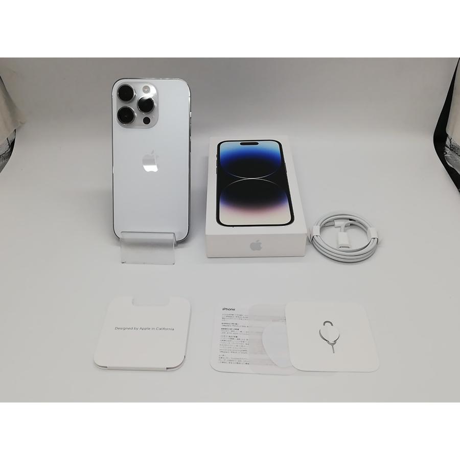 【中古】Apple 国内版 【SIMフリー】 iPhone 14 Pro 256GB シルバー MQ0Y3J/A【福岡天神】保証期間１ヶ月【ランクC】の画像