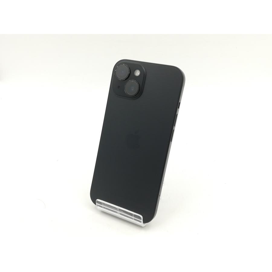 【中古】Apple SoftBank 【SIMフリー】 iPhone 15 128GB ブラック MTMH3J/A【福岡筑紫】保証期間１ヶ月【ランクC】の画像