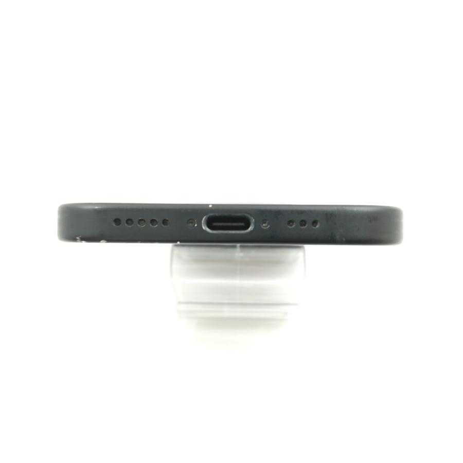 【中古】Apple SoftBank 【SIMフリー】 iPhone 15 128GB ブラック MTMH3J/A【福岡筑紫】保証期間１ヶ月【ランクC】の画像
