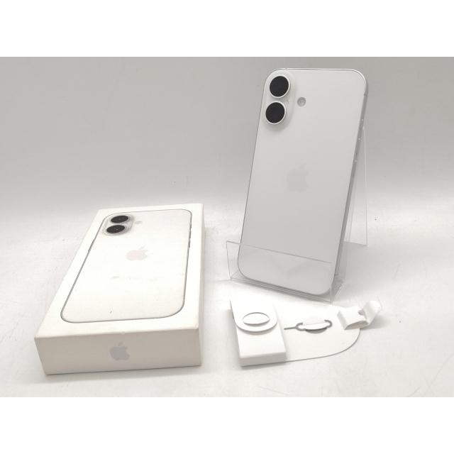 【中古】Apple docomo 【SIMフリー】 iPhone 16 256GB ホワイト MYDX3J/A【熊本】保証期間１ヶ月【ランクA】の画像