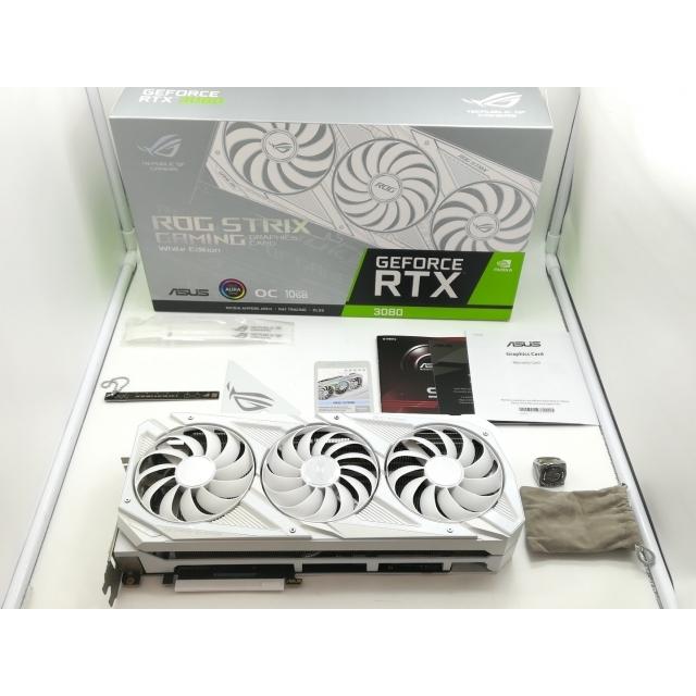 中古】ASUS ROG-STRIX-RTX3080-O10G-WHITE RTX3080/10GB(GDDR6X)/PCI-E