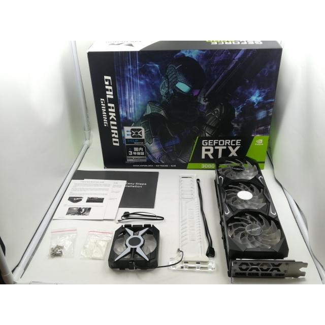 GALAKURO 玄人志向 GG-RTX3080-E10GB/TP 3年保証 中古】玄人志向