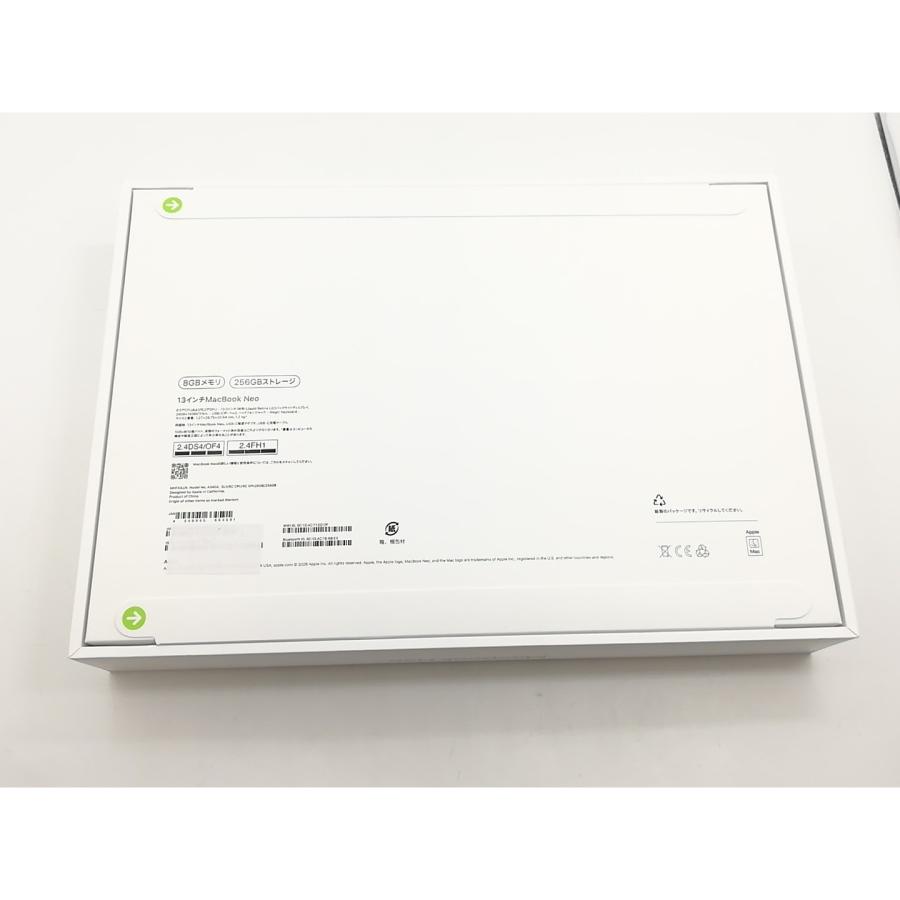 【未使用】Apple MacBook Neo 13インチ A18 Pro(CPU:6C/GPU:5C) 8GB/256GB シルバー MHFA4J/A (13インチ,A18 Pro)【福岡筑紫】保証期間３ヶ月の画像