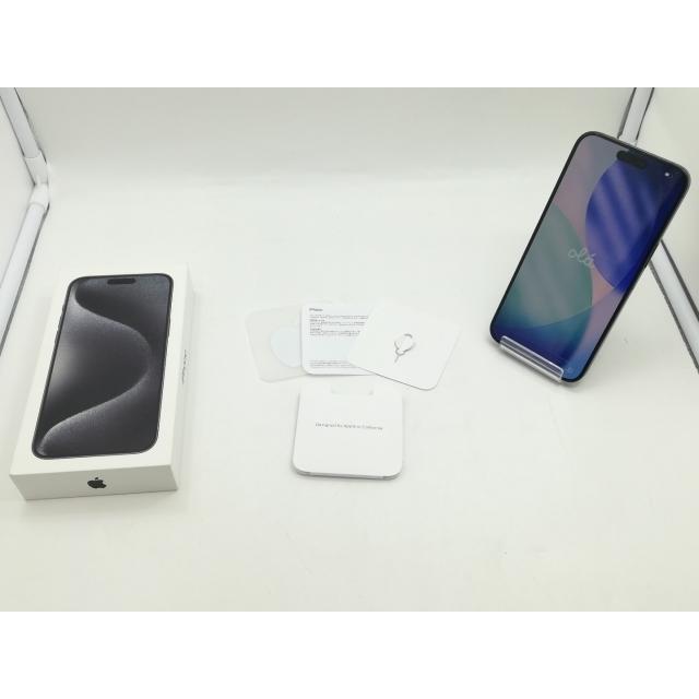【中古】Apple au 【SIMフリー】 iPhone 15 Pro Max 256GB ブラックチタニウム MU6P3J/A【福岡筑紫】保証期間１ヶ月【ランクB】の画像