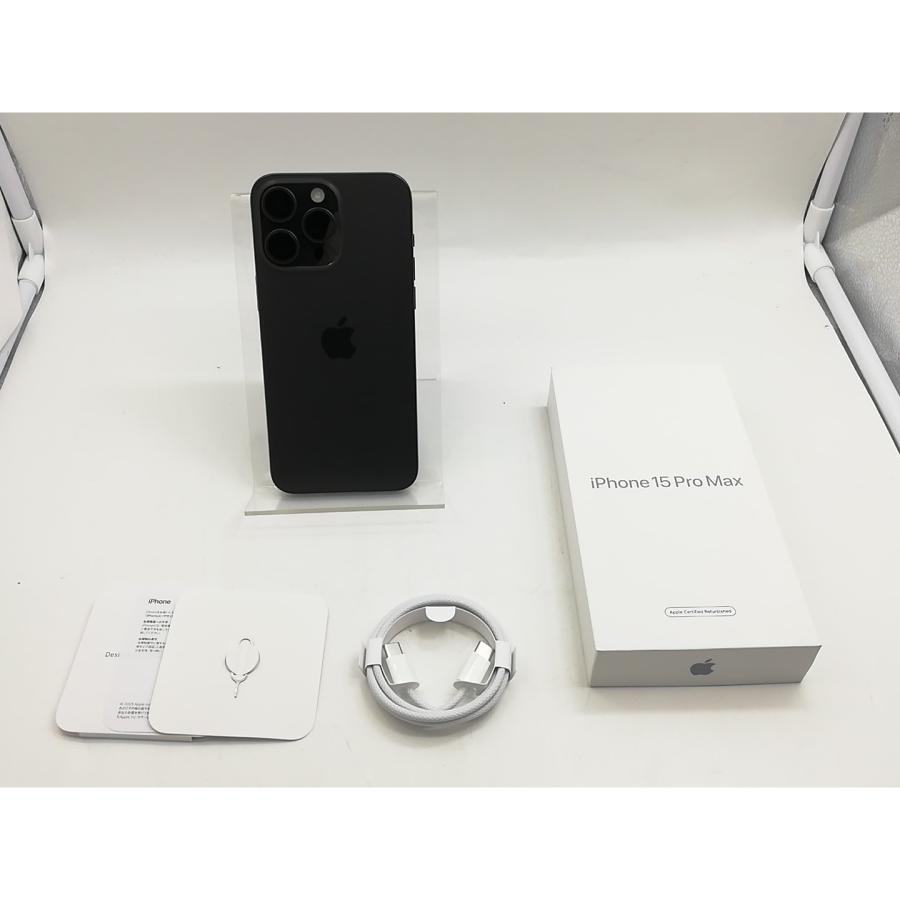 中古】Apple 国内版 【SIMフリー】 iPhone 15 Pro Max 512GB ブラック