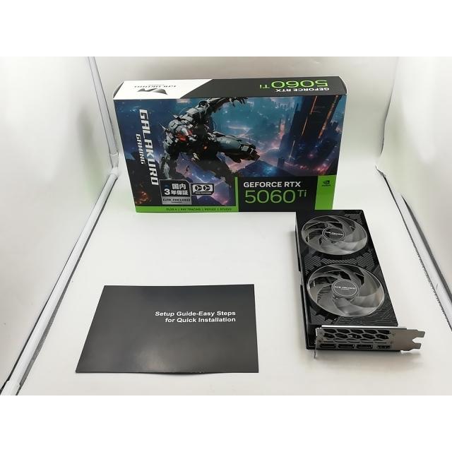 中古】玄人志向 GALAKURO GAMING GG-RTX5060Ti-E8GB/OC/DF RTX5060Ti