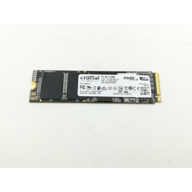 中古】Crucial P1(CT1000P1SSD8JP) 1TB/M.2 2280(PCIe3.0 NVMe)/QLC