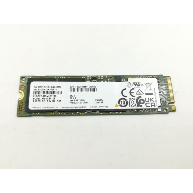 【新品未開封】M.2 2280 NVMe SSD 512GB PCIe3.0 中古】各社 512GB SSD (M.2 2280/PCIe3.0 NVMe)【福岡筑紫】保証期間1