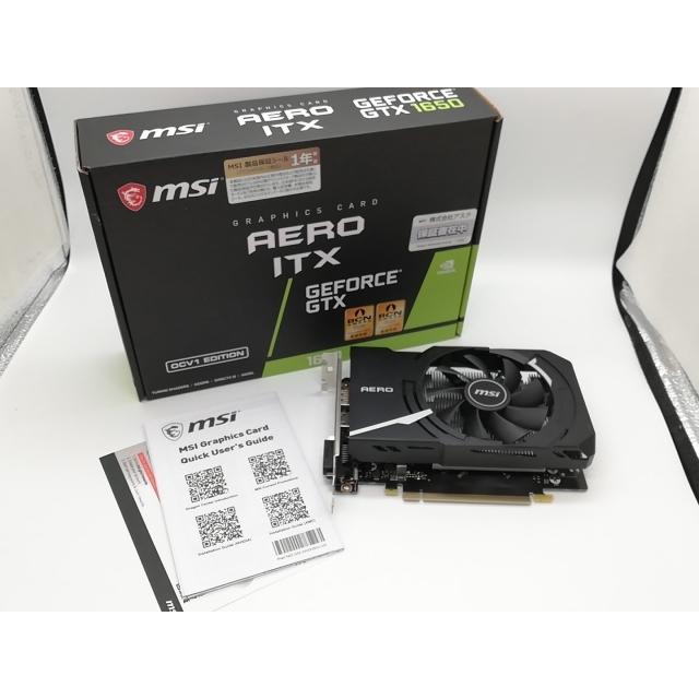 中古】MSI GeForce GTX 1650 D6 AERO ITX OCV1 GTX1650/4GB(GDDR6)/PCI