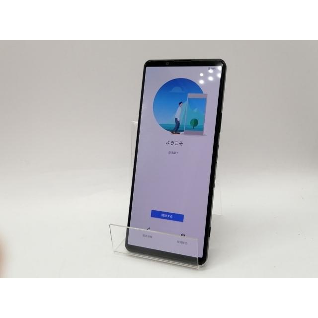 中古】SONY au 【SIMロック解除済み】 Xperia 1 III フロストパープル