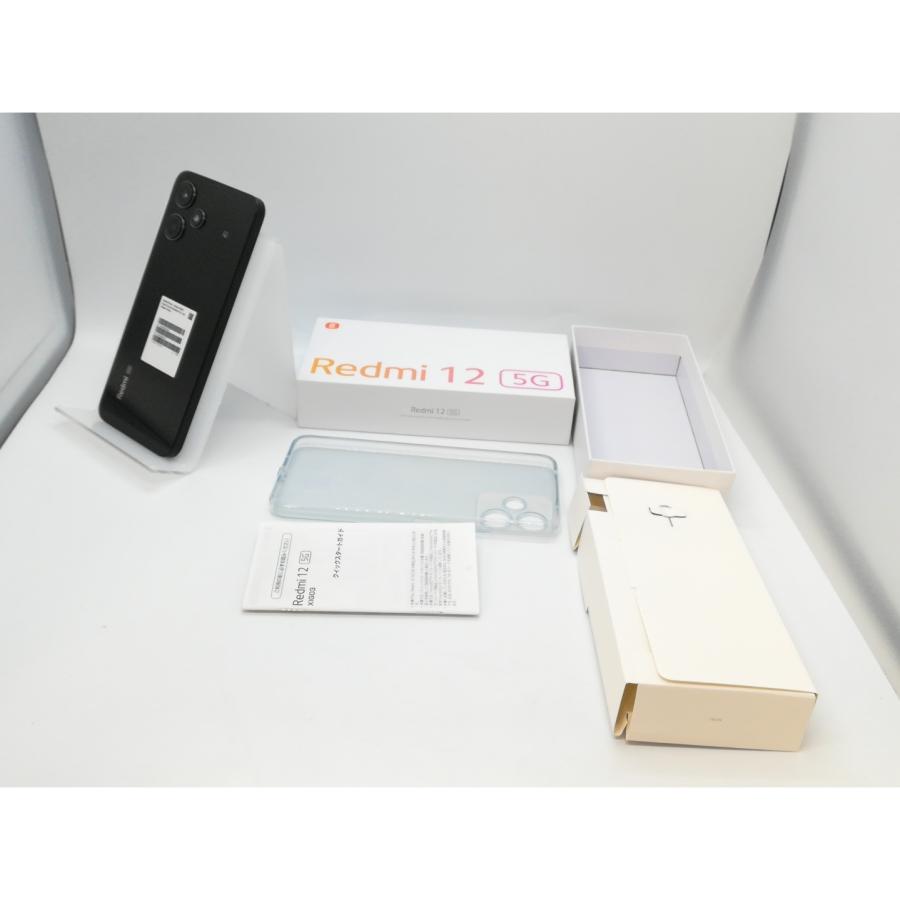 中古】Xiaomi au 【SIMフリー】 Redmi 12 5G 4GB 128GB ミッドナイト
