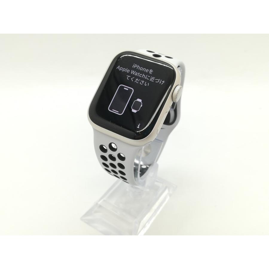 中古】Apple Apple Watch Nike Series7 GPS 41mm スターライト