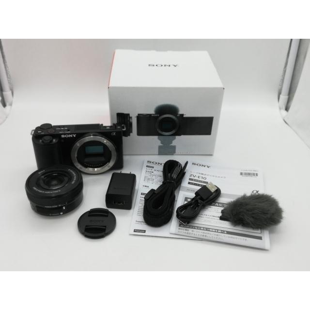 中古】SONY VLOGCAM ZV-E10L パワーズームレンズキット ブラック