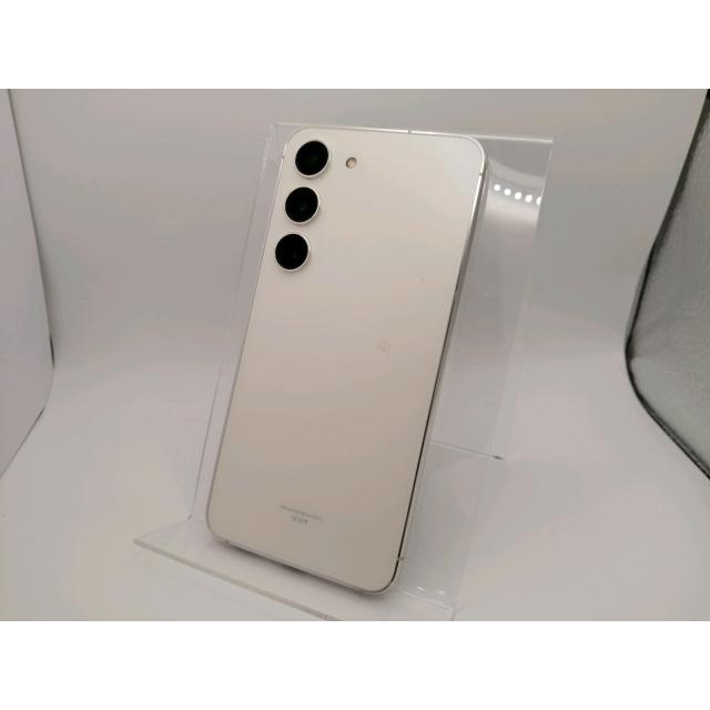 中古】SAMSUNG au 【SIMフリー】 Galaxy S23 クリーム 8GB 256GB SCG19