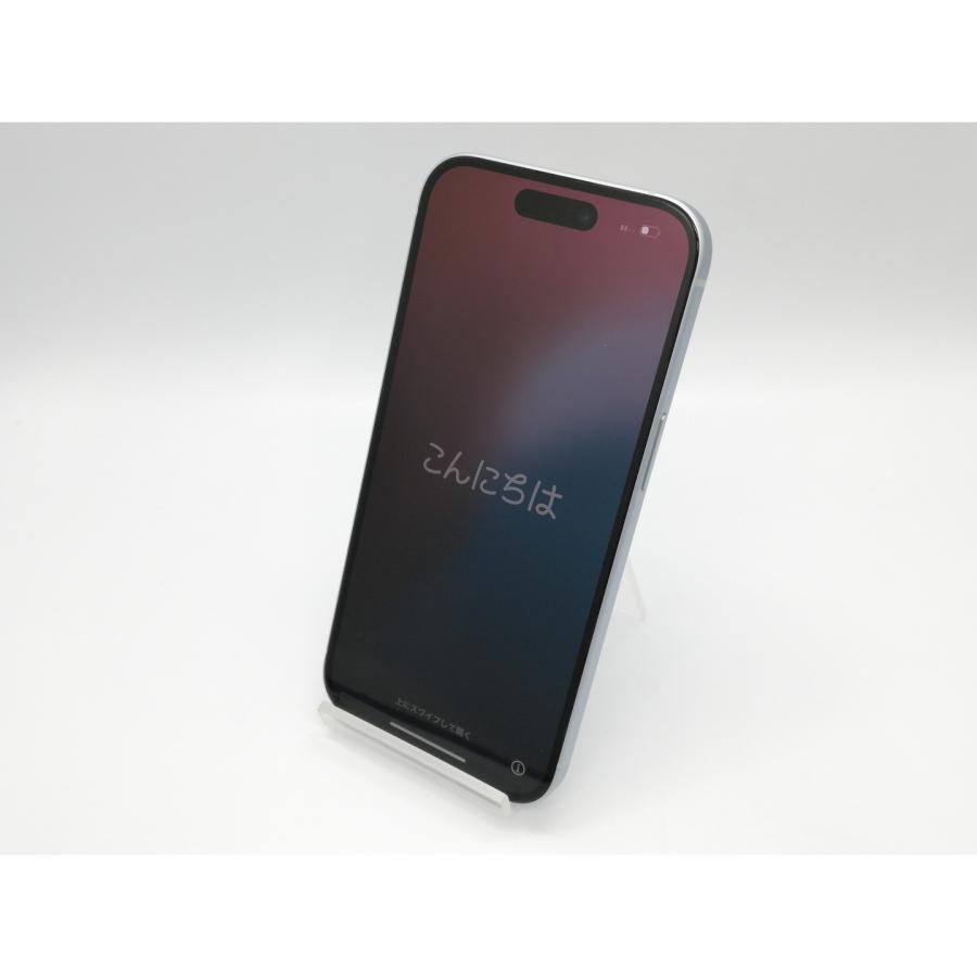 【中古】Apple 楽天モバイル 【SIMフリー】 iPhone 15 256GB ブルー MTMR3J/A【鹿児島中町】保証期間１ヶ月【ランクA】の画像
