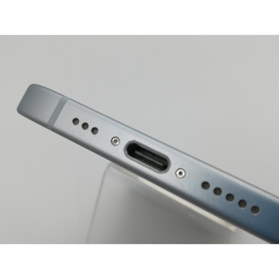 【中古】Apple 楽天モバイル 【SIMフリー】 iPhone 15 256GB ブルー MTMR3J/A【鹿児島中町】保証期間１ヶ月【ランクA】の画像