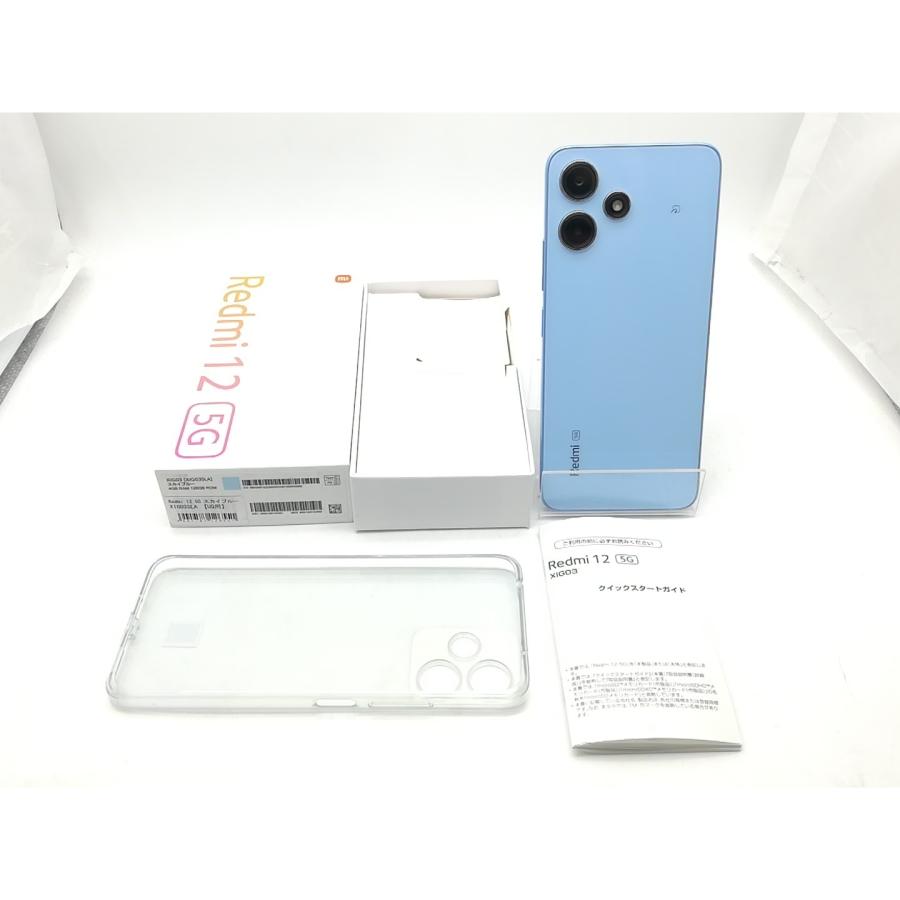 中古】Xiaomi au 【SIMフリー】 Redmi 12 5G 4GB 128GB スカイブルー