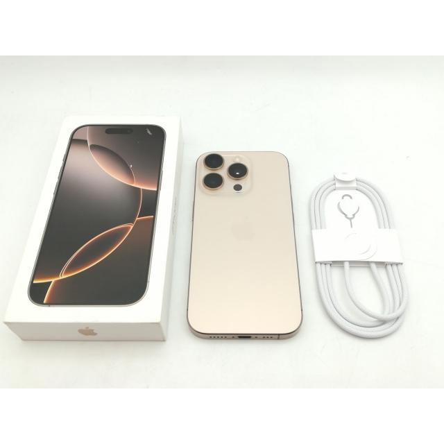 【中古】Apple 国内版 【SIMフリー】 iPhone 16 Pro 128GB デザートチタニウム MYMX3J/A【神戸】保証期間１ヶ月【ランクA】の画像