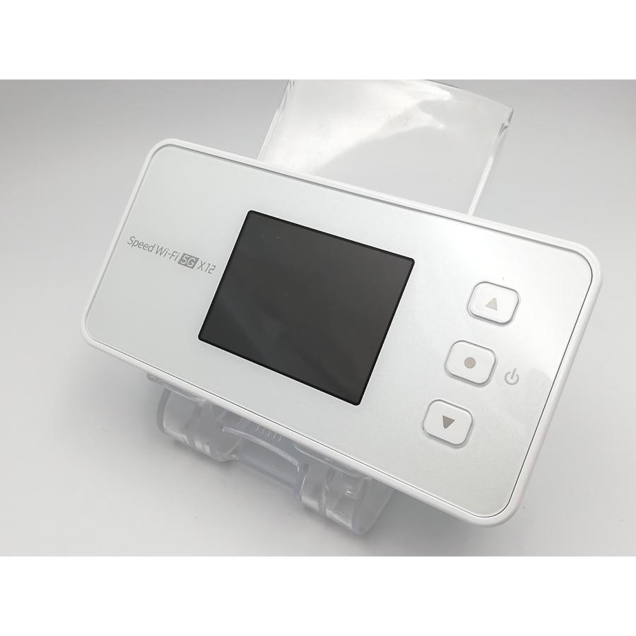 中古】NEC au 【SIMフリー】 Speed Wi-Fi 5G X12 NAR03 アイスホワイト
