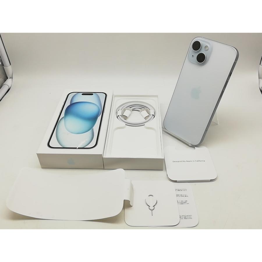 中古】Apple 国内版 【SIMフリー】 iPhone 15 128GB ブルー MTML3J/A