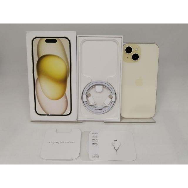 中古】Apple docomo 【SIMフリー】 iPhone 15 128GB イエロー MTMK3J/A