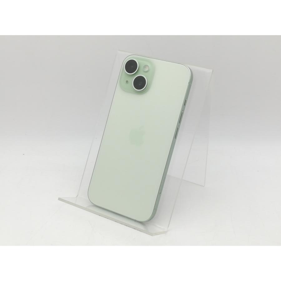 中古】Apple 国内版 【SIMフリー】 iPhone 15 128GB グリーン MTMM3J/A