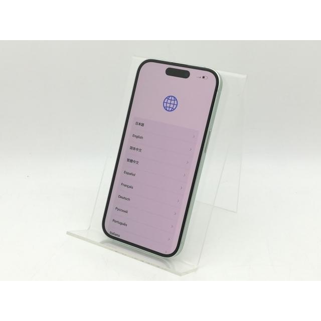 中古】Apple 国内版 【SIMフリー】 iPhone 15 128GB グリーン MTMM3J/A