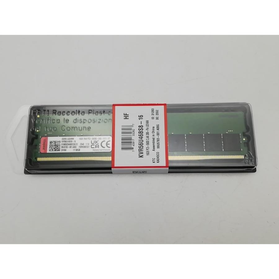 新品】DDR5 16GB DDR5-5600(PC5-44800) KVR56U46BS8-16 【デスクトップ