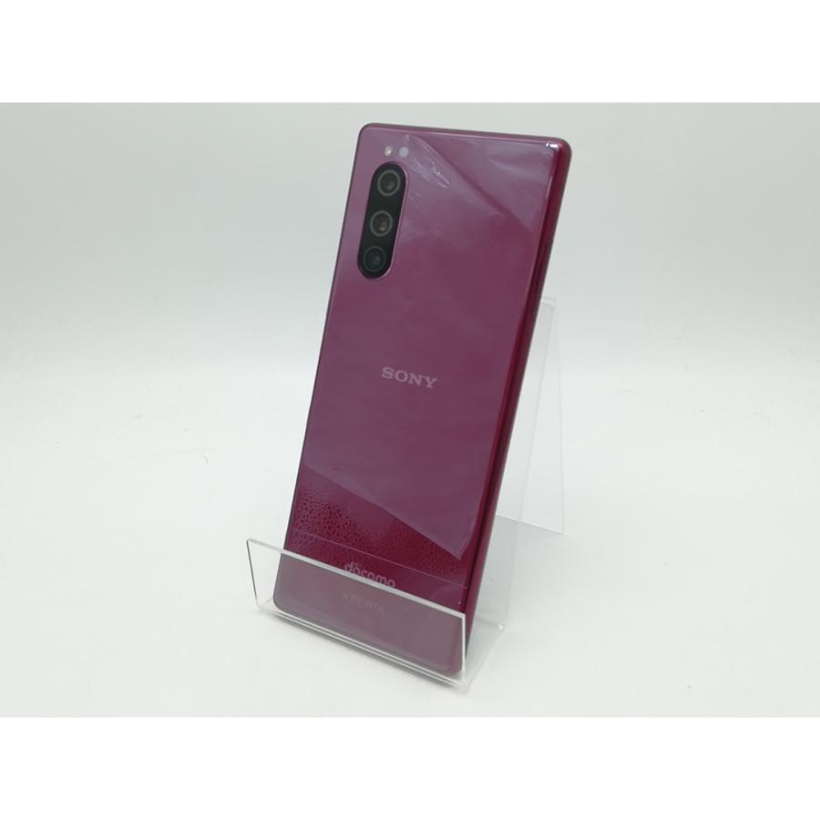 中古】SONY docomo 【SIMロック解除済み】 Xperia 5 SO-01M Red【柏