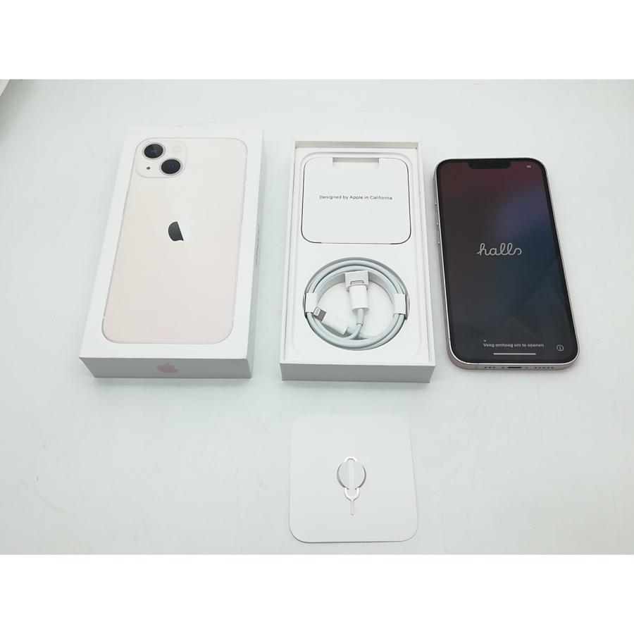 iPhone 13 128GB ピンク 国内版SIM フリー箱付き「中古」 iPhone 13 【中古】Apple au 【SIMフリー】 128GB ピンク MLNE3J/A【柏