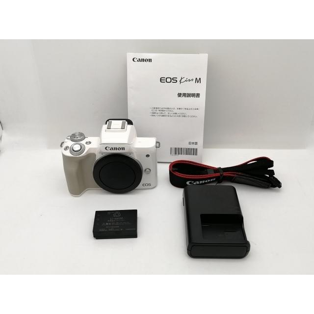 【中古】Canon EOS Kiss M 上半身 白いこと【新宿2】言いはなつ継続期間１ヶ月【位置づけるB】