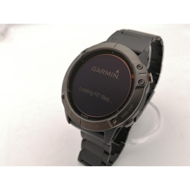 中古】Garmin fenix 6X Pro Dual Power - Ti Black DLC Titanium band