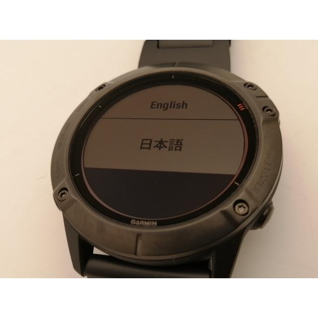 【中古】Garmin fenix 6X Pro Dual Power - Ti Black DLC Titanium band 010-02157-5D【神保町】保証期間１ヶ月【ランクA】の画像