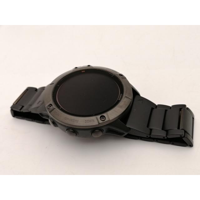 【中古】Garmin fenix 6X Pro Dual Power - Ti Black DLC Titanium band 010-02157-5D【神保町】保証期間１ヶ月【ランクA】の画像