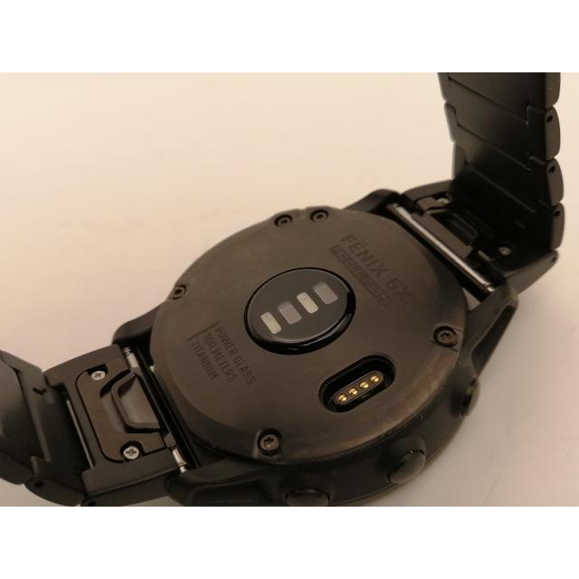 【中古】Garmin fenix 6X Pro Dual Power - Ti Black DLC Titanium band 010-02157-5D【神保町】保証期間１ヶ月【ランクA】の画像